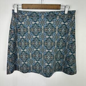 Cooperative Skirt Women‎ 6 Multicolor Boho Geometric Print Cottagecore Indie